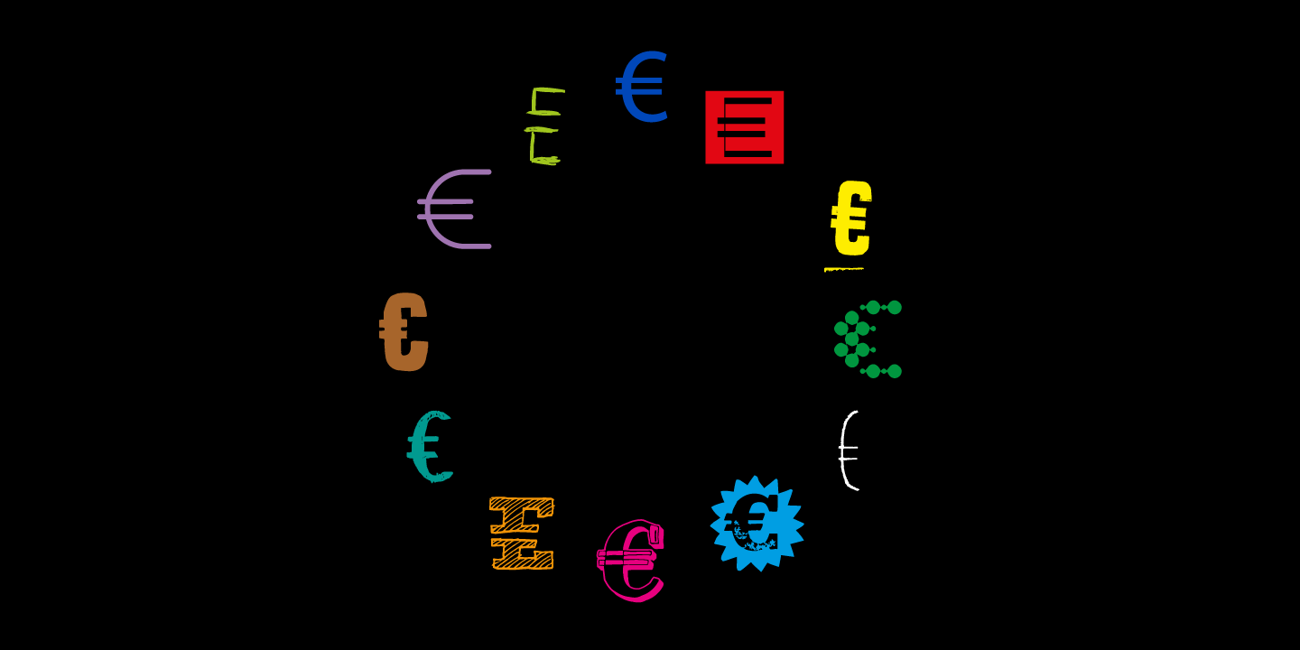 Euro Icon Kit Symbols